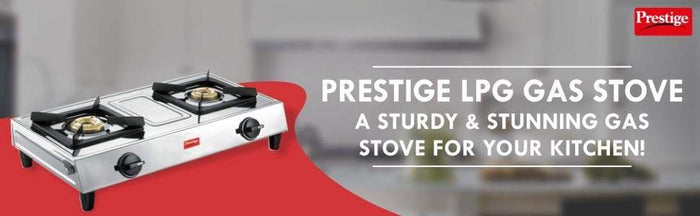 Prestige Stainless Steel Eco Gas Stove, 2 Burners - KITCHEN MART
