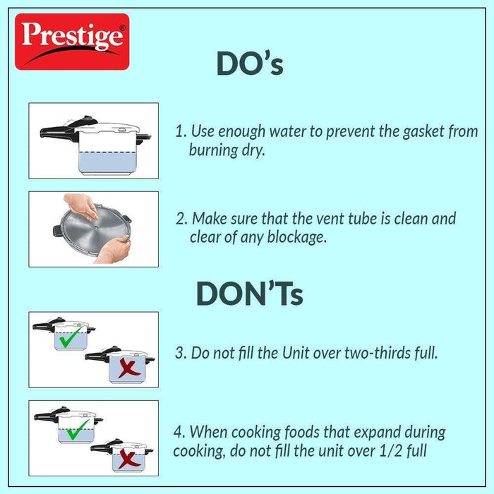 Prestige Svachh Clip-on 3 Litre Hard Anodised Pressure cooker - KITCHEN MART