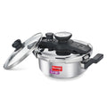 Prestige Svachh Clip-on 3 Litre Stainless Steel Pressure cooker - KITCHEN MART