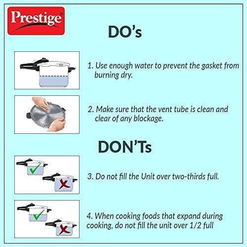 Prestige Svachh Clip-on 5 Litre Hard Anodised Pressure Handi - KITCHEN MART