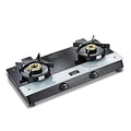 Prestige Svachh Duo GTSD 02 Toughened Glass with Liftable 2 Burners Gas Stove