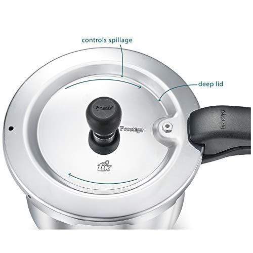 Prestige Svachh Induction Base Aluminium Pressure Cooker 3.5 Litre - KITCHEN MART
