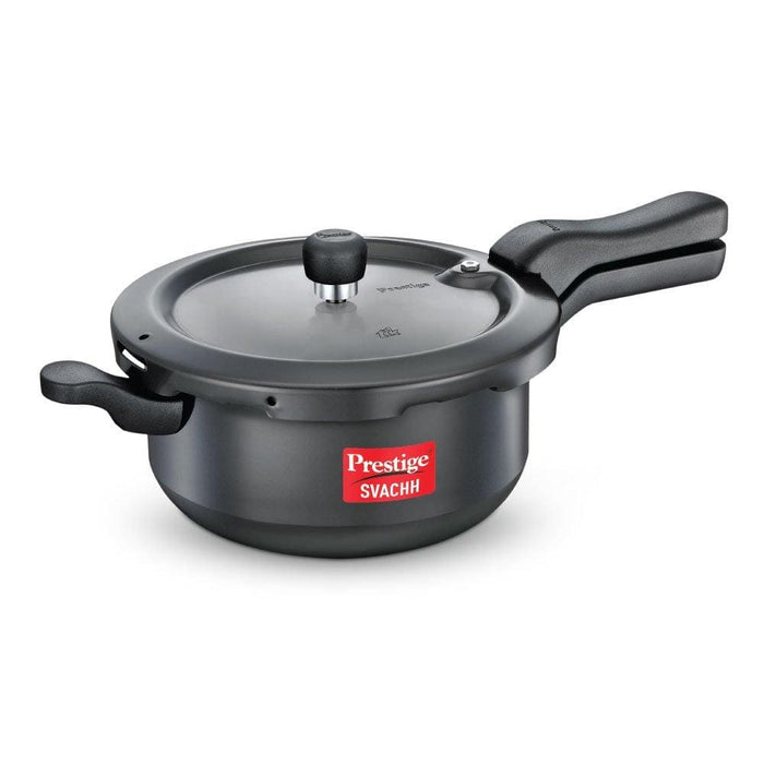Prestige Svachh Induction Base Hard Anadoised Pressure Cooker 3.5 Litre - KITCHEN MART