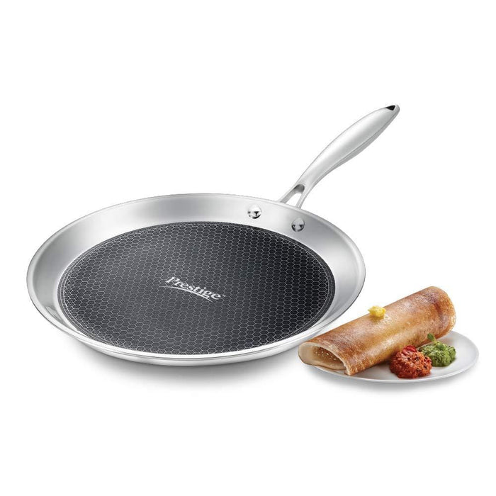 Prestige Tri-Ply Honey Comb Stainless Steel Tawa - KITCHEN MART
