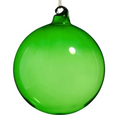 Raz-4" Green Sheer Blown Glass Ball Ornament