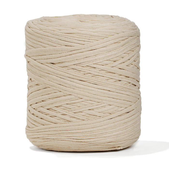 Recycled T-Shirt Fabric Yarn - Almond Color