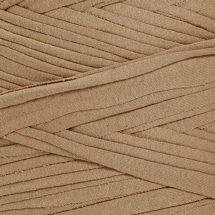 Recycled T-Shirt Fabric Yarn - Mocha Color