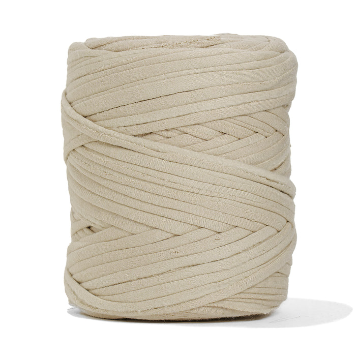 Recycled T-Shirt Fabric Yarn - Oat Color