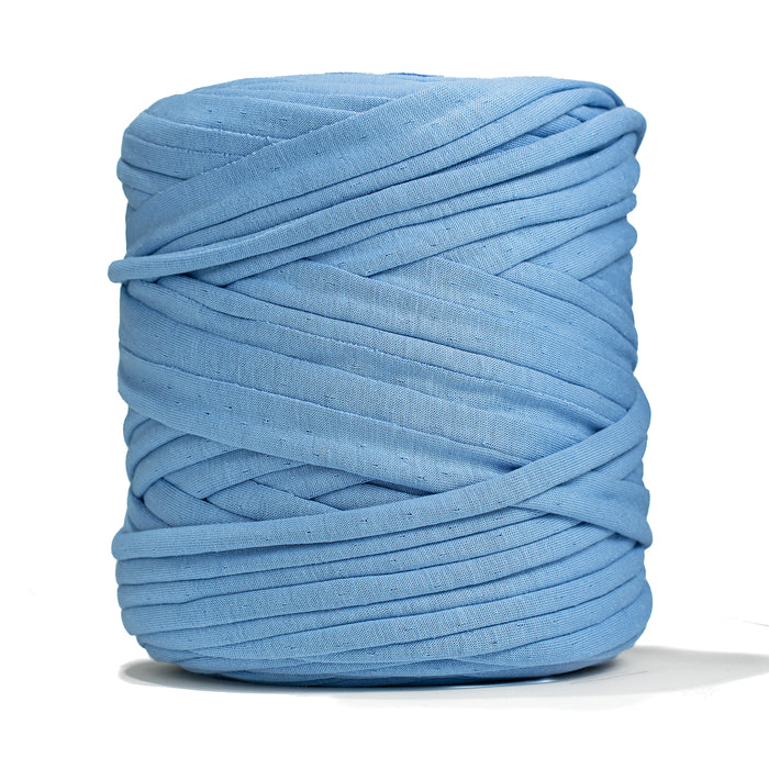 Recycled T-Shirt Fabric Yarn - Powder Blue Color