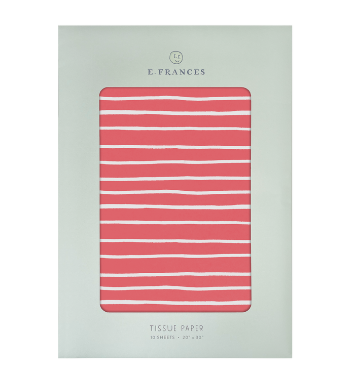 Red Stripe Tissue Paper | Gift Wrap