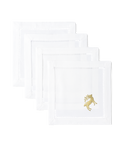 Reindeer Gold Cocktail Napkins | Set of 4