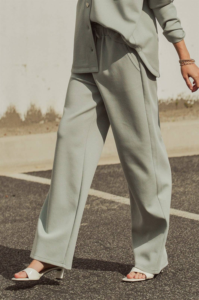 Remington Cotton Blend Wide Leg Drawstring Pants