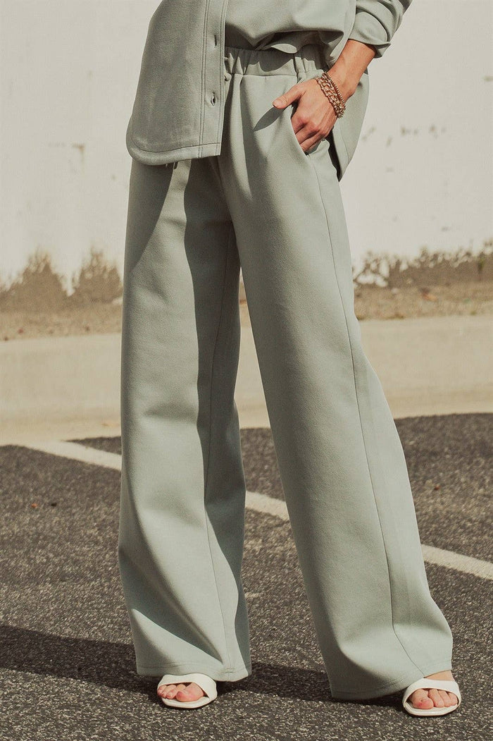 Remington Cotton Blend Wide Leg Drawstring Pants