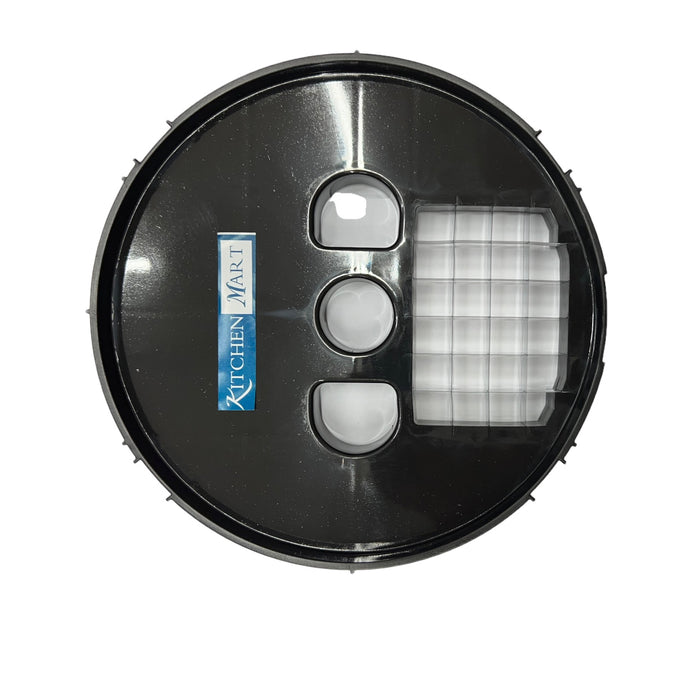 A black replacement cube cutting blade for Preethi Zodiac Cosmo Mixer Grinder.