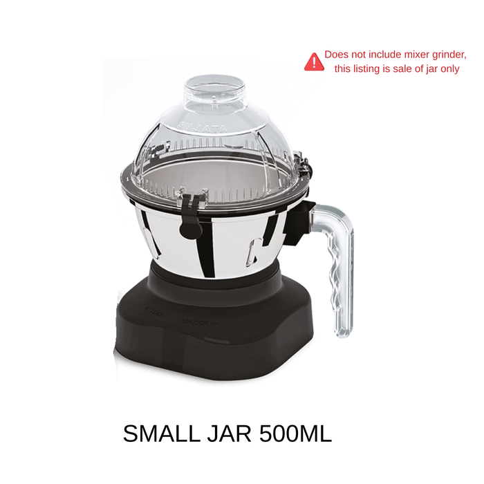 Replacement Stainless Steel Jar for Sujata Magna Pro Mixer Grinder