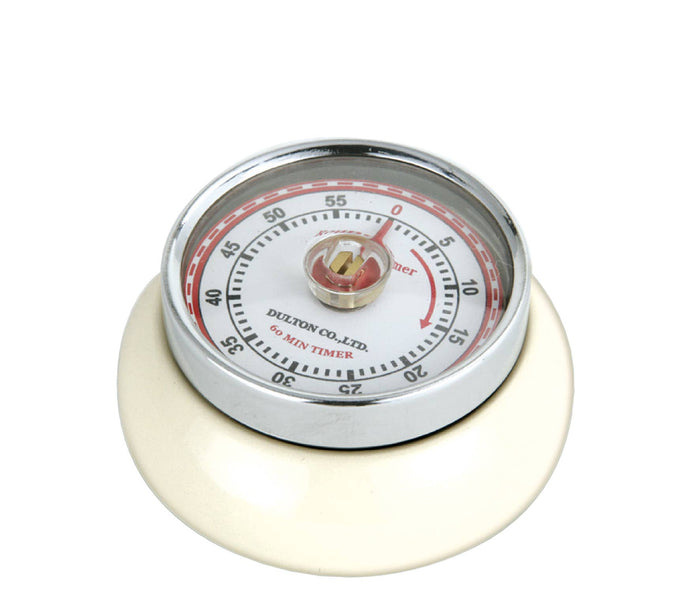 "Retro" Kitchen Timer, Cream
