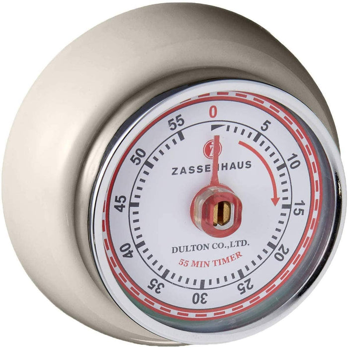 "Retro" Kitchen Timer, Cream