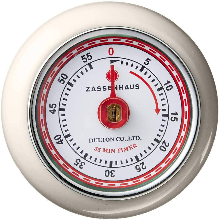 "Retro" Kitchen Timer, Cream