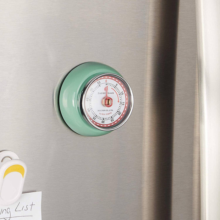 "Retro" Kitchen Timer, Mint Green