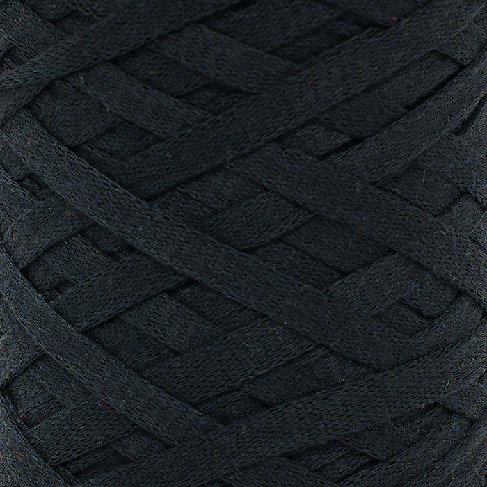 Ribbon Tape Yarn - Black Color