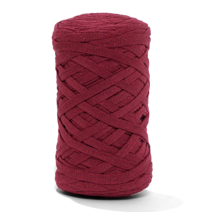Ribbon Tape Yarn - Burgundy Color