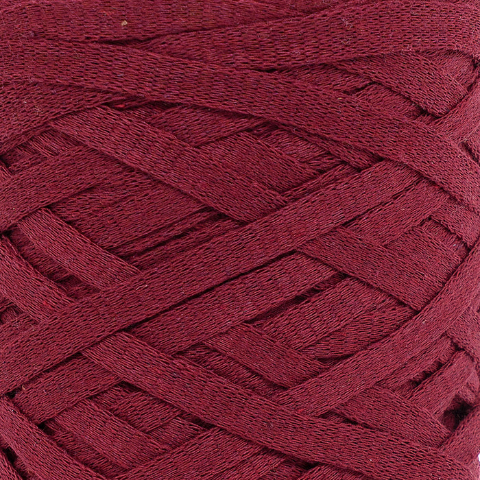 Ribbon Tape Yarn - Burgundy Color
