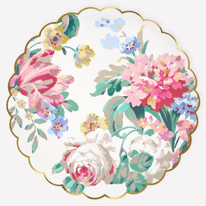 Rococo Floral Dinner Plates