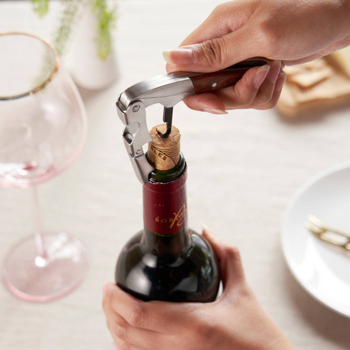 Rosewood Handle Double Hinged Corkscrew