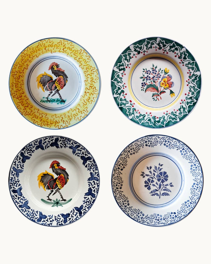 Rustic Plates, Hand-painted