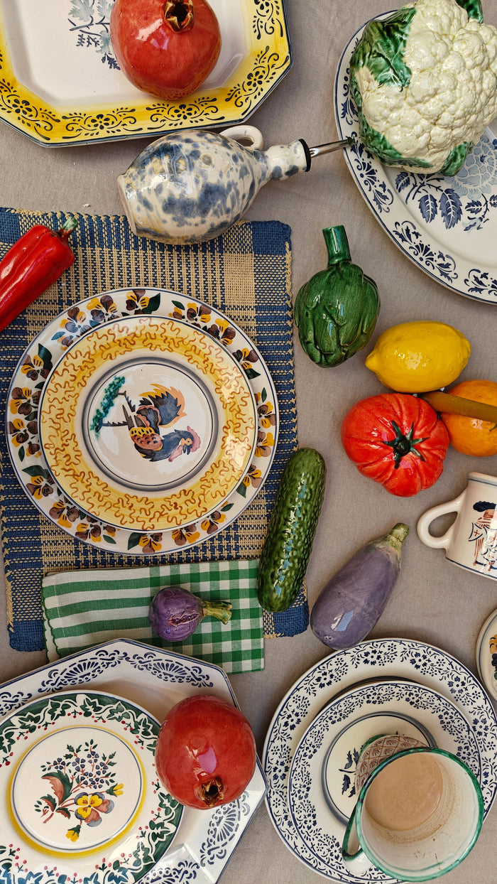 Rustic Plates, Hand-painted