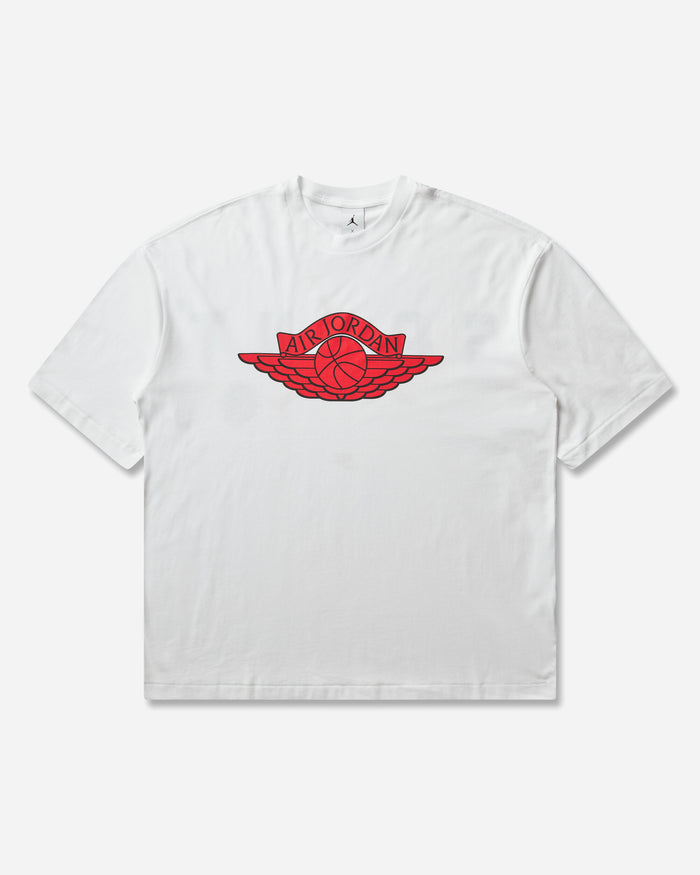 Nike Jordan M J Sm Ss Tee White/University Red/Black T-Shirts Shortsleeve FV4716-100