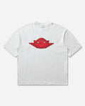 Nike Jordan M J Sm Ss Tee White/University Red/Black T-Shirts Shortsleeve FV4716-100