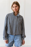 Sally Gingham Zip Lightweight Jacket