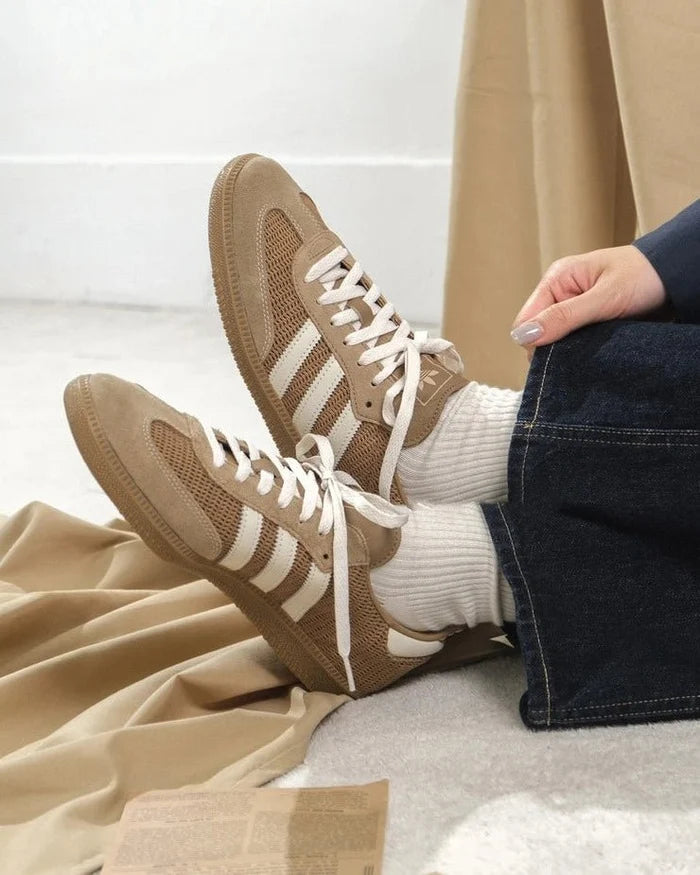 Adidas Samba OG Cardboard · Chalk White · Brown Desert