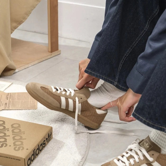 Adidas Samba OG Cardboard · Chalk White · Brown Desert
