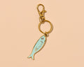 Sardine Enamel Keychain & Bag Charm