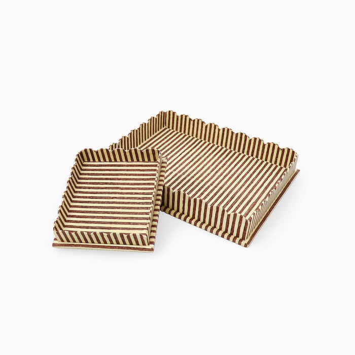Scallop Tray , Yellow/Brown