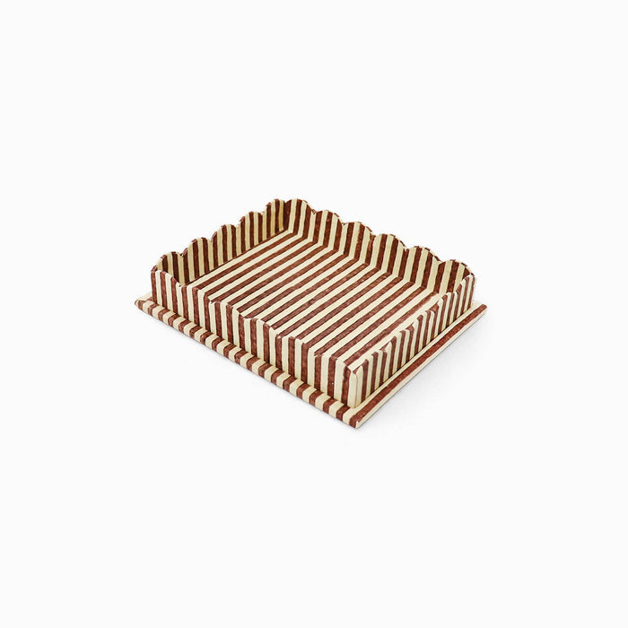 Scallop Tray , Yellow/Brown