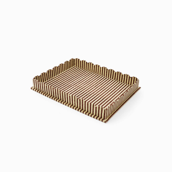 Scallop Tray , Yellow/Brown