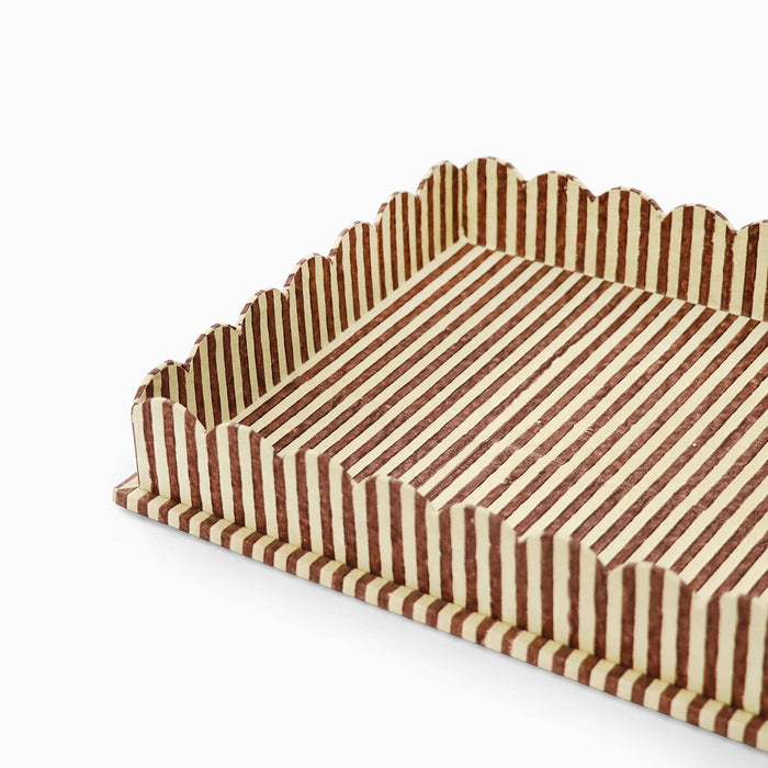 Scallop Tray , Yellow/Brown