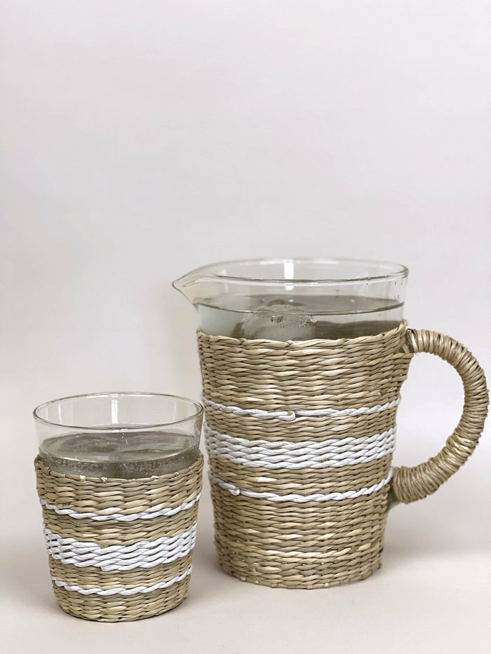 Seagrass White Stripe Tumbler