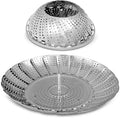 Shengya adjustable stainless steel steamer tray expanded to full size