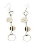 Silk wool and Bijoux - Circle Earrings
