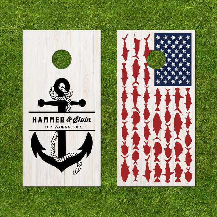 SINK IT OR DRINK IT CORNHOLE BOARDS WORKSHOP