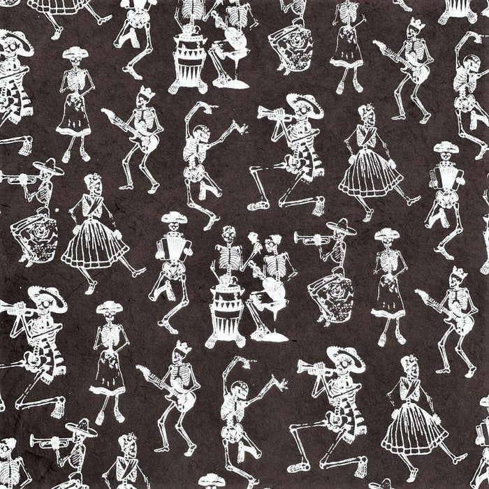 Skeleton Wrapping Paper Sheet