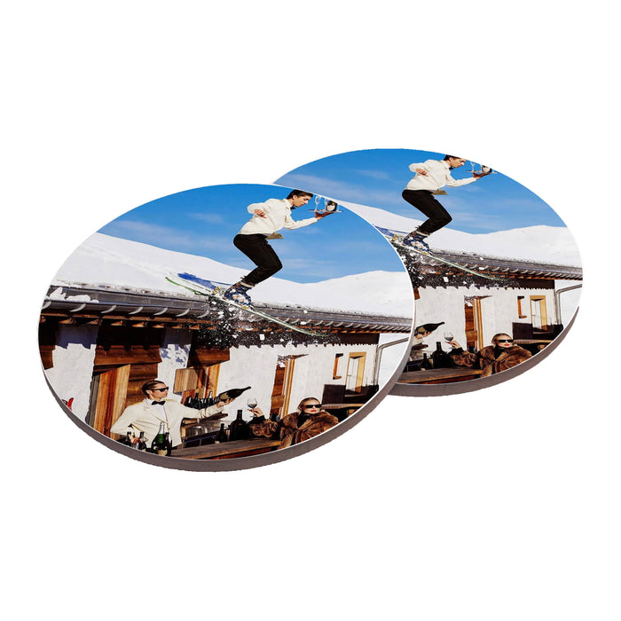 Ski Bar Ceramic Coasters