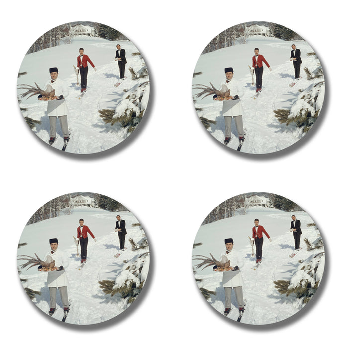 Ski Chef Ceramic Coaster