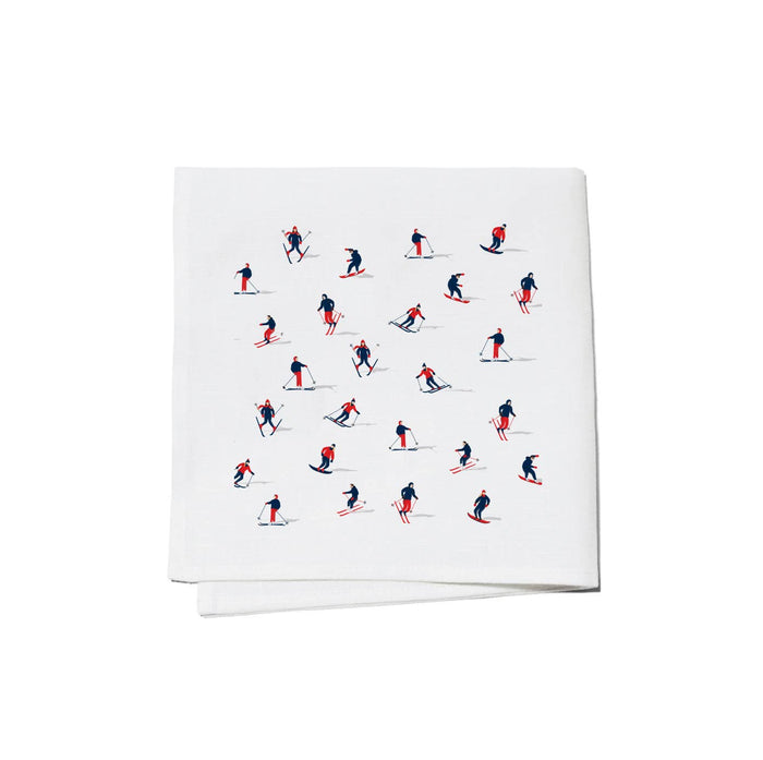 Skiers Cocktail Napkins, Set of 4
