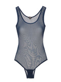 Blue Teddy - Soire Confidence Sleeveless Bodysuit With Brazilian Back