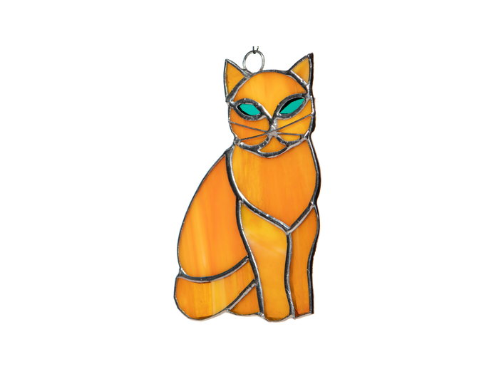 Small Cat Stained Glass